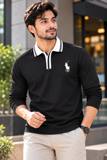 Embroidery Full Sleeve Polo Shirt